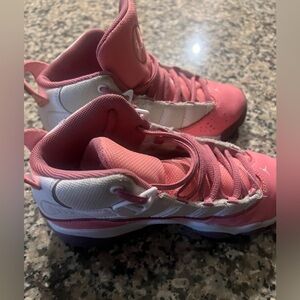 Jordan 6 Rings "Coral Chalk/Desert Berry/White" Preschool Girls' Shoe